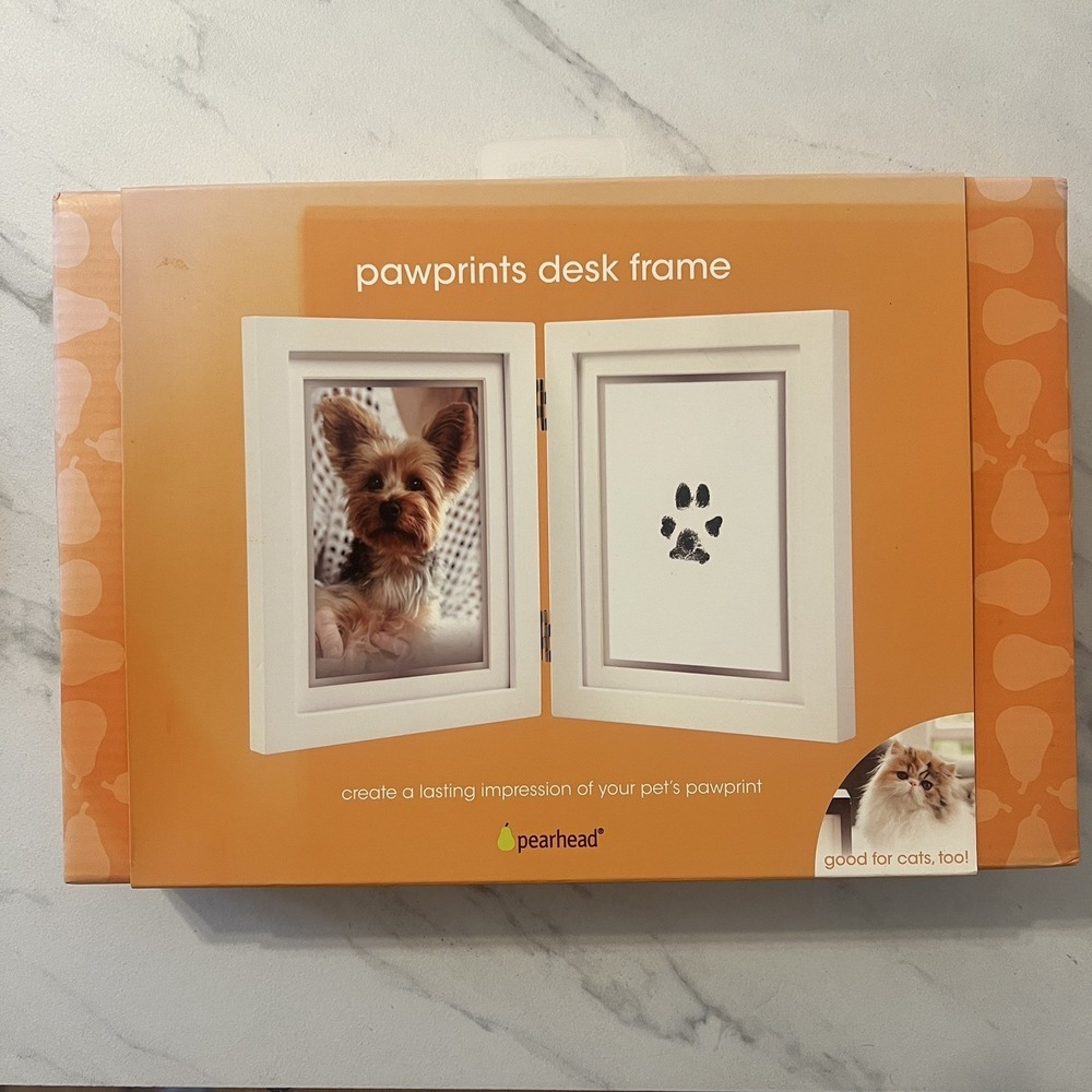 Pearhead Pawprints Desk Frame & Ink Impression Kit